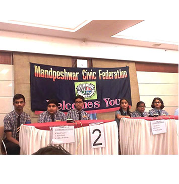 Mandpeshwar Quiz Competition Std X - 2nd position & trophy Std IX - 3rd Position