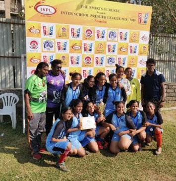 U/16 Girls team secured 2nd place in ISPL Football Tournament