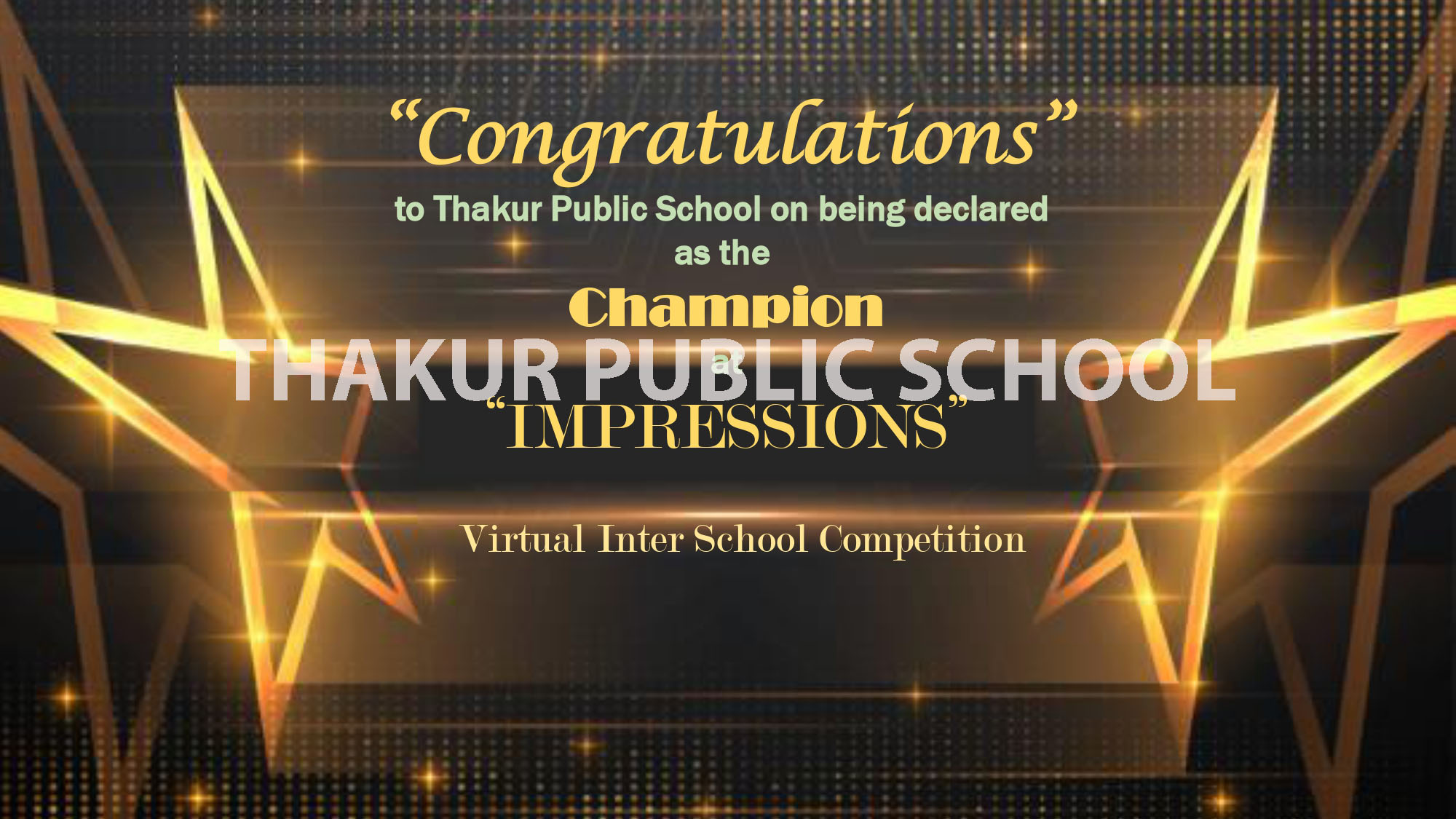 Impressions- Virtual Interschool Competitions
