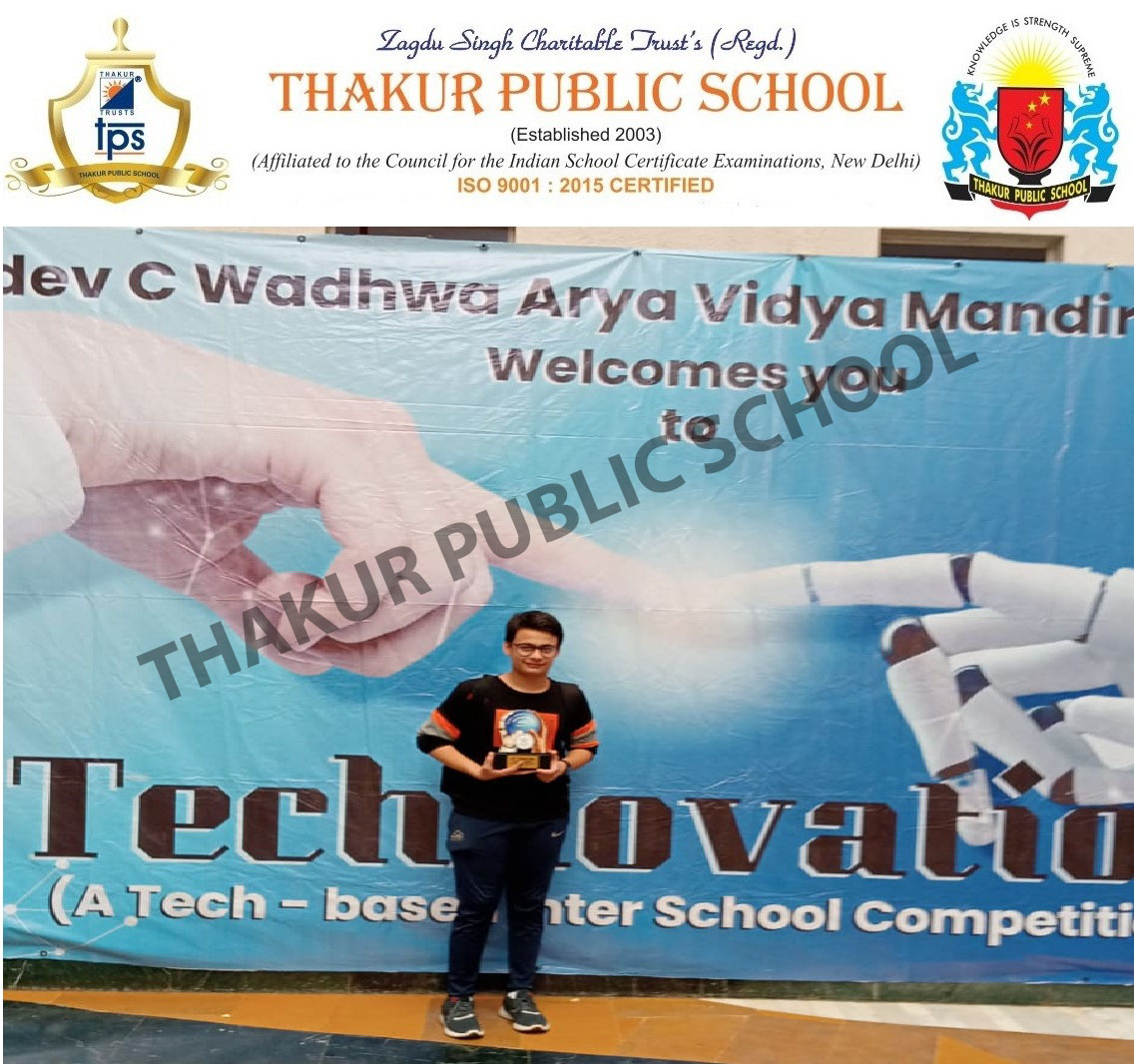 2nd Prize in Technovation hosted by Arya Vidya Mandir