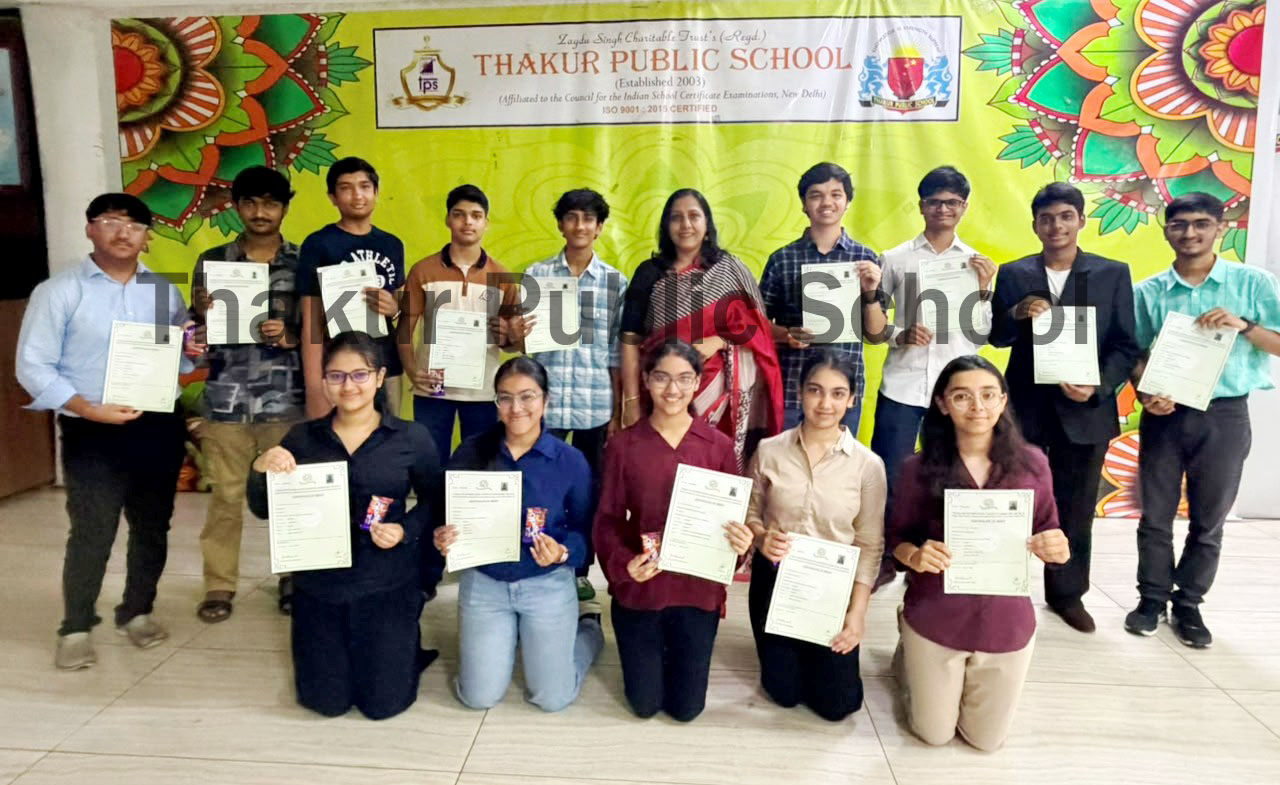 Celebrating Excellence Felicitation of Std. 10 – 2025–26 ( 45 merit certificates).