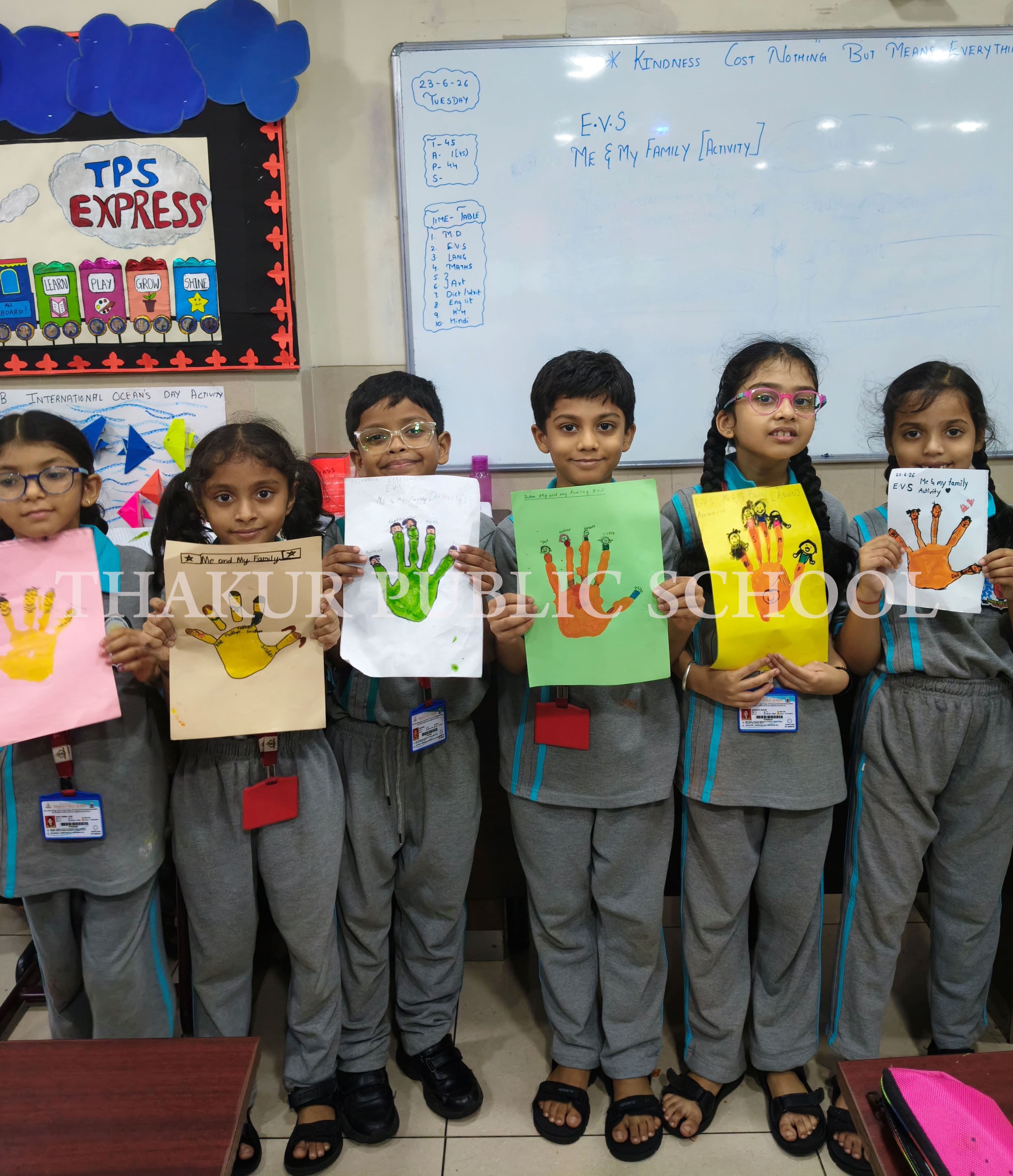 Grade 2 EVS – Hand-Printing activity
